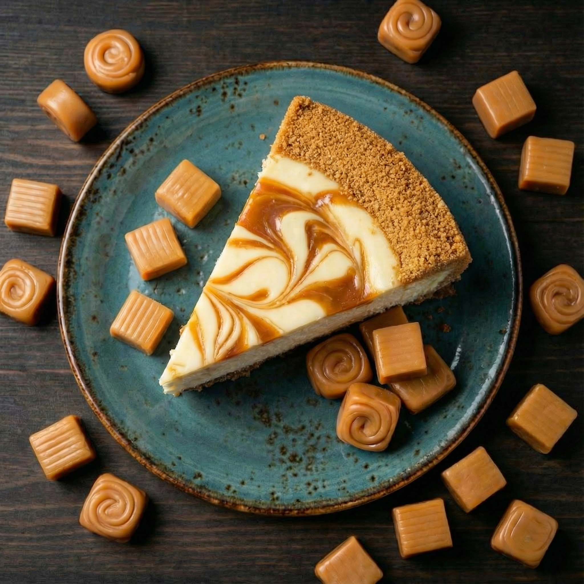 Sea Salted Caramel Swirl Cheesecake