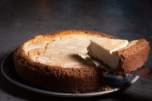 Sea Salted Caramel Swirl Cheesecake