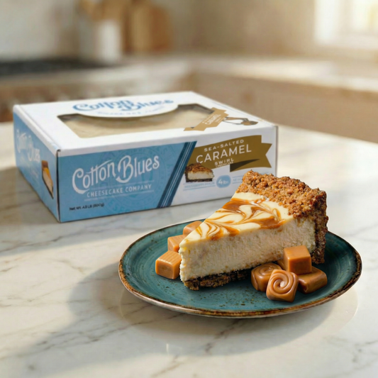 Sea Salted Caramel Swirl Cheesecake